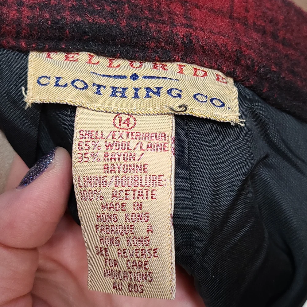Buffalo plaid skirt vintage - Picture 5 of 5
